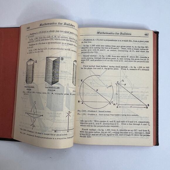 Audels Carpenters and Builders Guide Book 2 Hardcover Embossed Leather 1951 copy - Picture 7 of 10